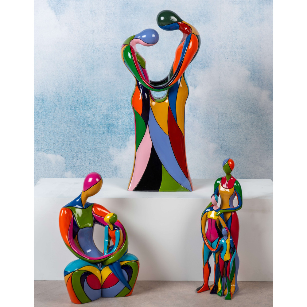 Sculpture Couple enlacé COLORAMA