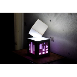 Lampe enceinte bluetooth SoundKub Blanche