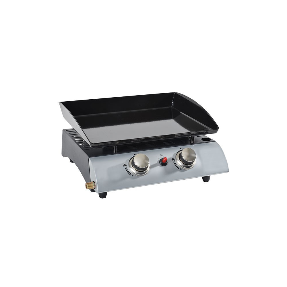 Plancha à gaz 2 feux 5000W Plancha à gaz 2 feux 5000W