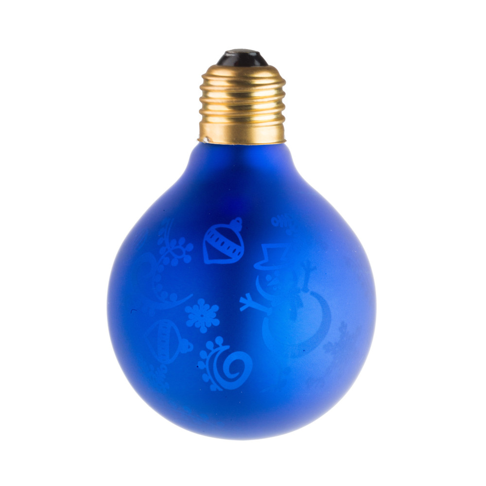 Ampoule Lampe Déco Neige et Bleu G80 E27