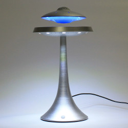 Enceinte en lévitation UFOSOUND Gris sur pied Gris