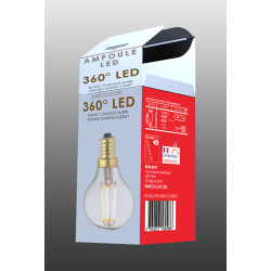 Ampoule Lampe C45 E14 filament droit classique- boite