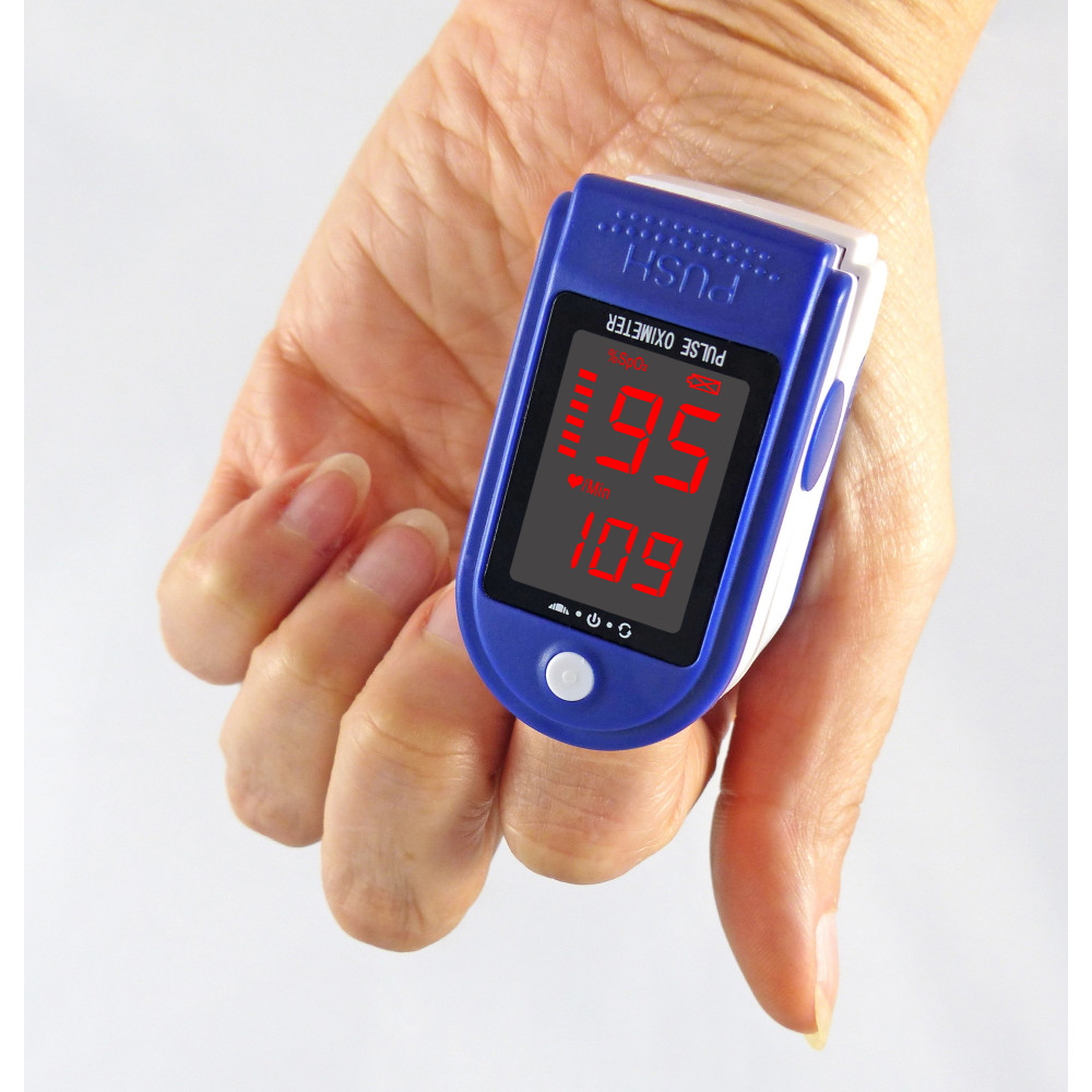 Oxymètre de pouls avec affichage numérique, étanche, mesure la saturation  en oxygène (SpO2%) et la fréquence cardiaque : : Hygiène et Santé