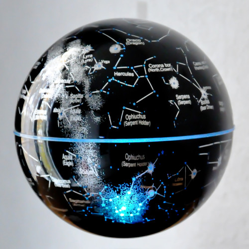 Base électromagnétique noire avec induction - Globe Constellations