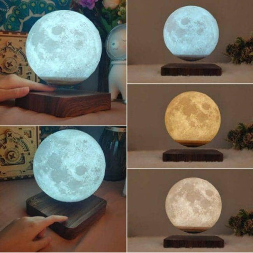 Globe Lune 3D en lévitation...