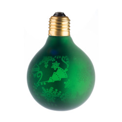 LAMPE DECO G80 E27 VERT ET SAPIN ETEINTE