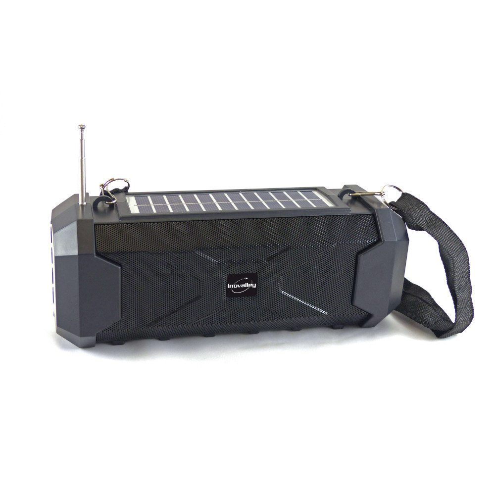 Enceinte Portable Sans Fil Compacte - Cadre Métallique, Caisson De Basses - Audio Haute Fidélité - Autonomie 4h - Connexion Bluetooth 10 M - Design Bouton Métal
