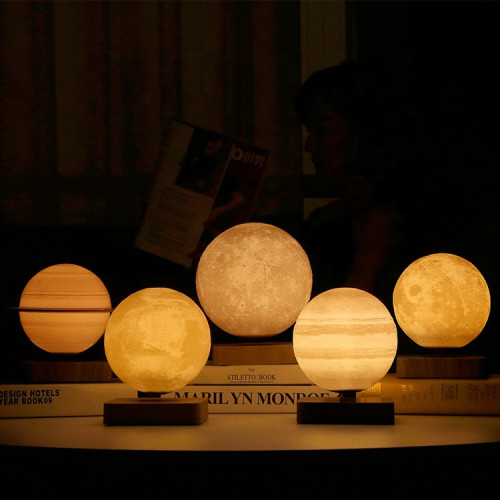 Globe SATURNE 3D incliné en...