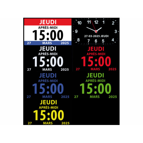 Horloge numérique avec...