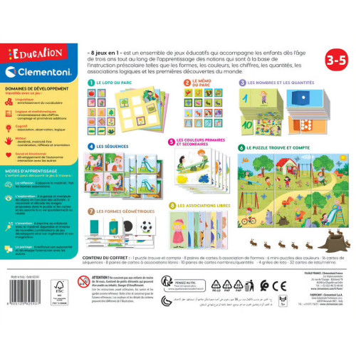 Coffret éducatif 8 jeux en...